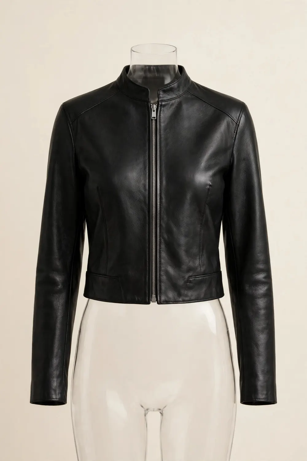 The Cropped Women's Leather Jacket — Genuine leather jacket