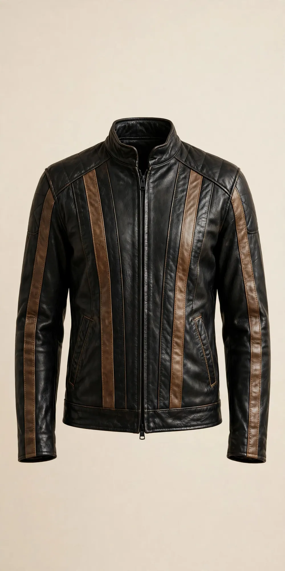 The Retro Racing Jacket — Genuine leather jacket