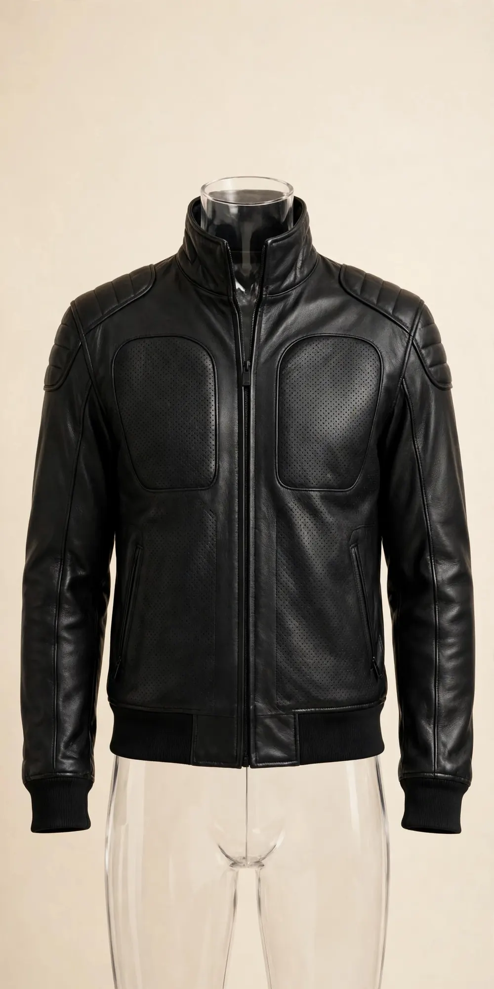 The Track Racing Leather Jacket — Genuine leather jacket